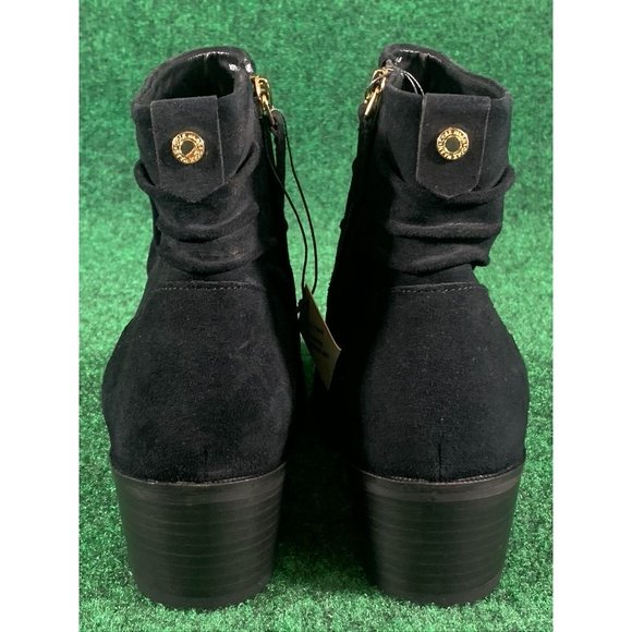 Cole‎ Haan Black Suede Side Zip Ankle Boots Booties Women's Size 9.5 B - Picture 5 of 10